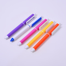 廠家直銷塑圓珠筆彩色實色桿 簡約 美觀 展銷會 廣告塑料圓珠筆