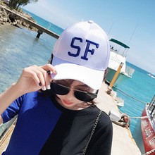 帽子女夏天韩版新款字母刺绣棒球帽时尚弯檐鸭舌帽遮阳帽潮 批发