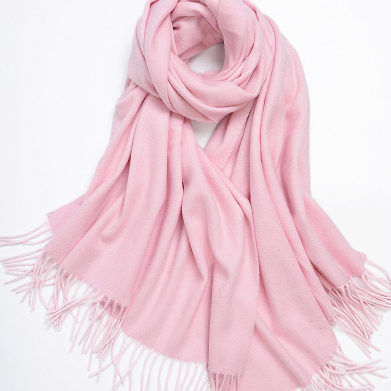 2021秋冬季cashmere山羊绒围巾披肩两用加厚男女通用围巾纯色批发|ms