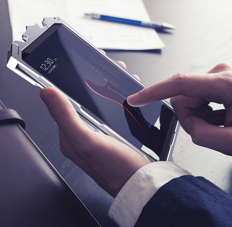 SIMON THOR Aviation Aluminum Alloy Shockproof Armor Metal Case Cover for LG V30