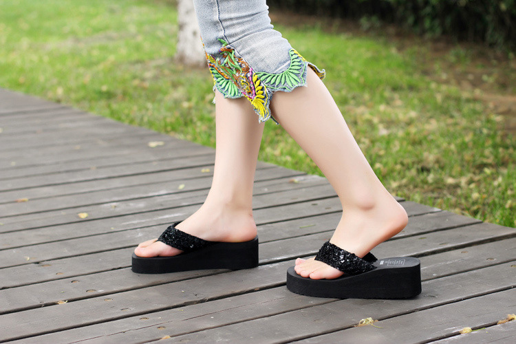 Tongs femme OTHER   en tissu paillete - Ref 2665989 Image 12