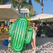现货批发充气仙人掌浮盘 仙人掌浮排 充气水上仙人掌坐骑