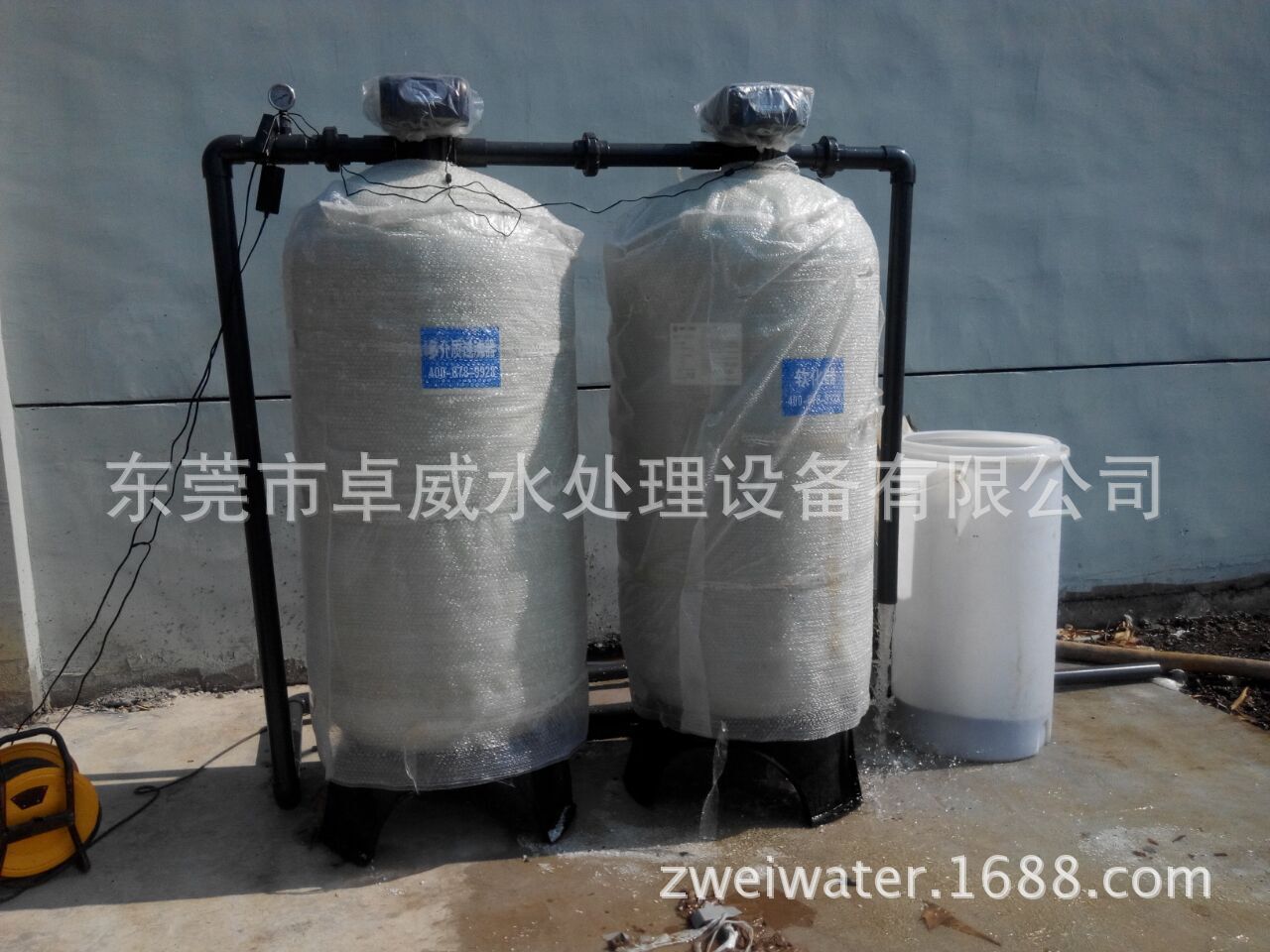 一备一用软化水设备，井水除铁锰过滤器，家用软化水设备