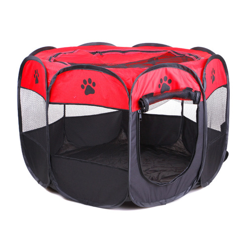 Carefully selected eight-sided cage pet delivery room, removable and washable folding octagonal fence, Oxford cloth waterproof and scratch-resistant dog tent