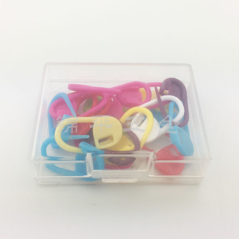 厂家直销 礼品收纳盒装毛衣记号扣 塑料别针详情图4