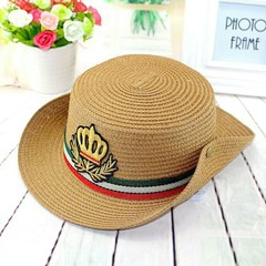 Spring and Autumn Children's Straw Hat Summer unisex kids outing beach hat baby hat children's sun hat sun protection fisherman hat