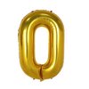 Golden big digital balloon, decorations, 40inch, pink gold, gold and silver