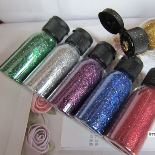Handmade DIY Paper Flowers Material Greeting Card Decoration Material Glitter Powder Silver Powder Gold Powder 20ML 