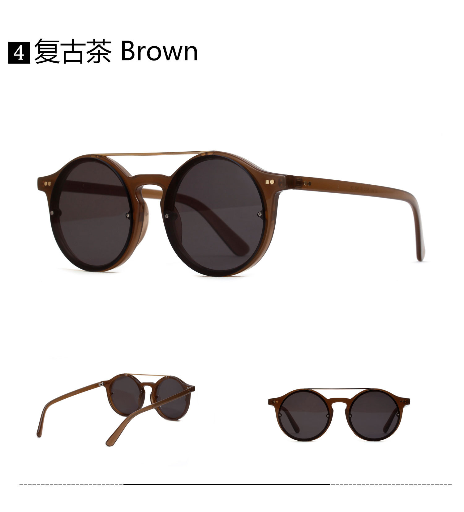 Korean Sunglasses Trend Retro Sunglasses Marine Color Film Hip-hop Trend Glasses Wholesale Nihaojewelry display picture 10