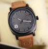 Fashionable nylon ultra thin men's watch, street matte belt, European style, simple and elegant design