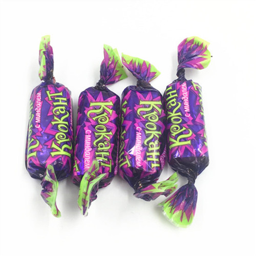 俄罗斯KDV紫皮糖单颗粒称重一袋500G 约70颗日期23年7月