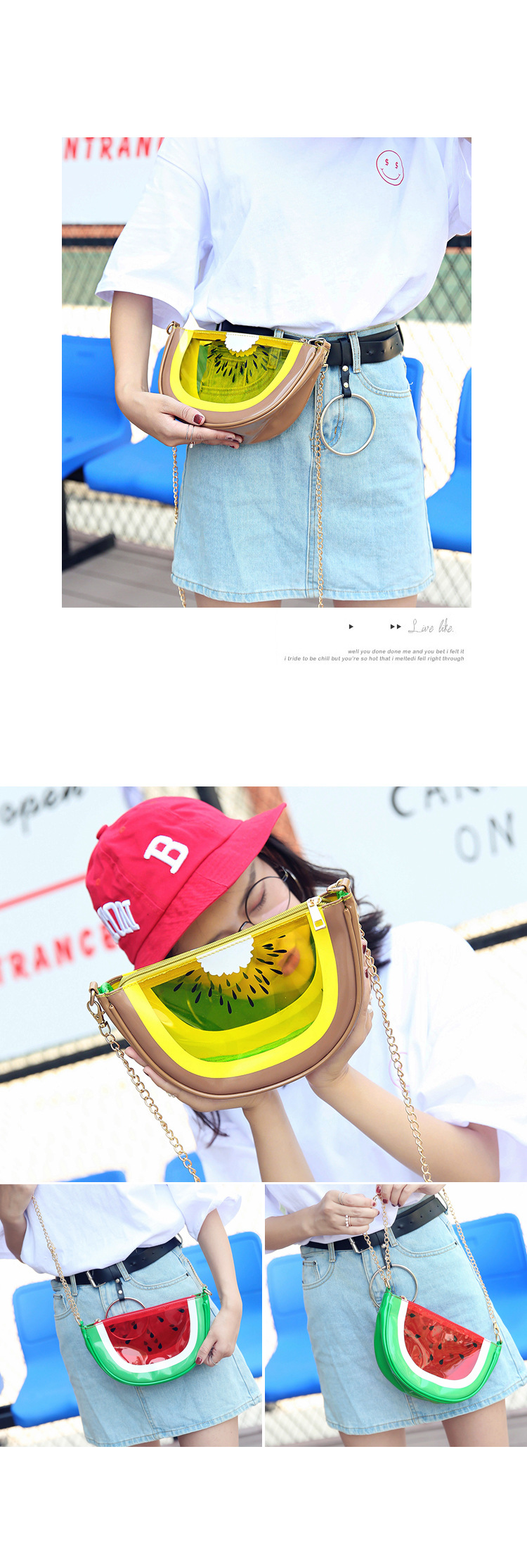 PU FashionShoulder bag(watermelon) NHHX0041-watermelon