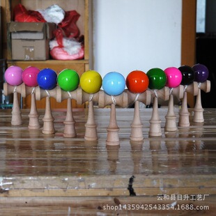 14ɫ ������ ���� ���� ���� kendama ��ľ pu�� ���I���Q