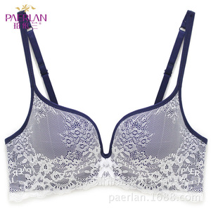 珀依兰小胸聚拢内衣 无钢圈文胸新品 蕾丝边文胸调整型广州内衣女