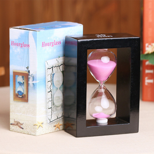 Hourglass creative gift 30-minute wooden hourglass timer, gift for men and women, holiday birthday ornaments