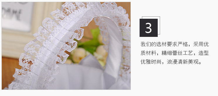 Western-style wedding, white lace trim, creative bow, bride's wedding candy basket, flower boy scattering flowers, wedding props detail image 6