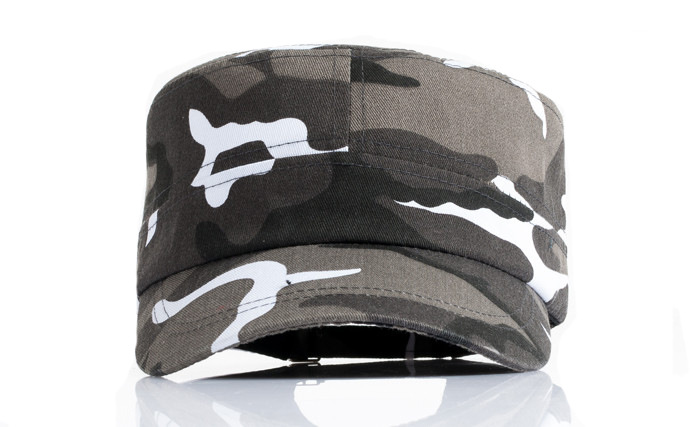 AliExpress eBay popular de una sola pieza de camuflaje militar sombrero de moda todo partido sombrero casual sombrero plano sombrero superior
