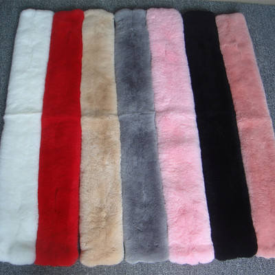 厂家批发2017新款獭兔毛皮草围巾女士春秋冬季整皮围脖加厚保暖