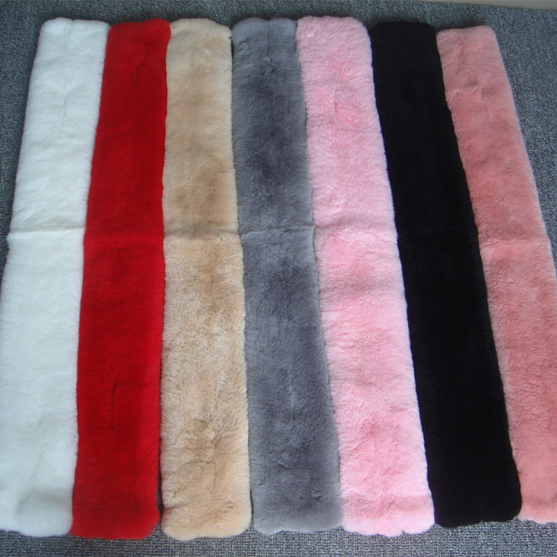 厂家批发2017新款獭兔毛皮草围巾女士春秋冬季整皮围脖加厚保暖