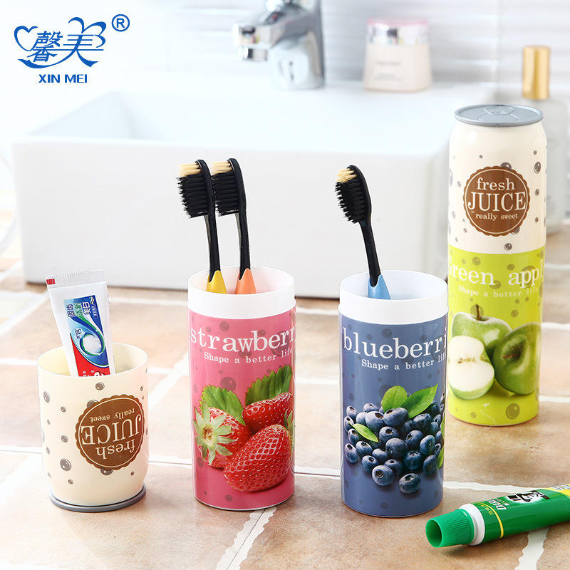 旅行洗漱杯創意牙刷盒簡約牙具盒便攜式帶蓋洗漱牙膏牙刷杯收納盒