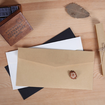 请柬请帖定制 西式5号复古怀旧信封 专业信封定制 牛皮纸信封|ru