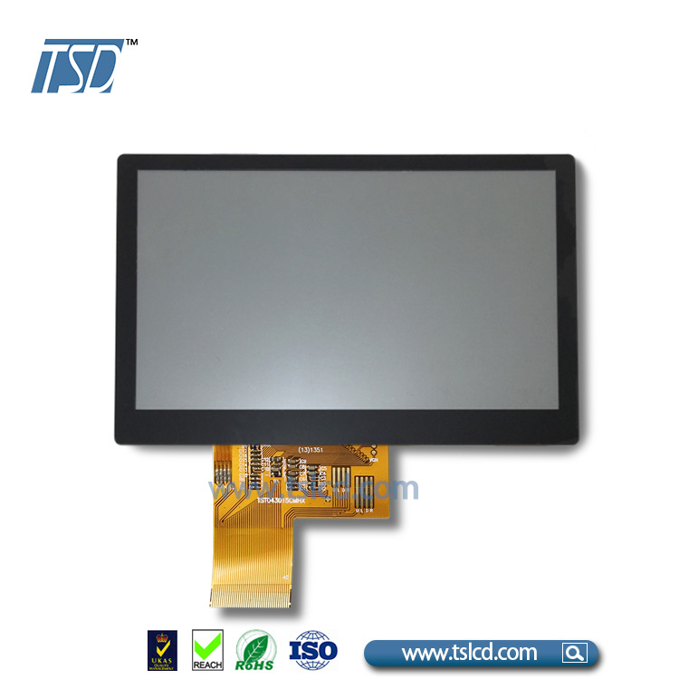 4.3寸TFT 带CTP 高亮  抗反射 防指纹 防眩光产品 适用于户外设备
