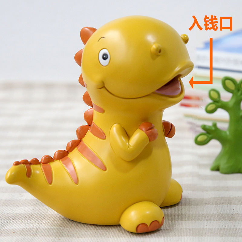 Creative Large Dinosaur Resin Figurine Cartoon Student Savings Bank Home Decor Gift Manufacturer Wholesale