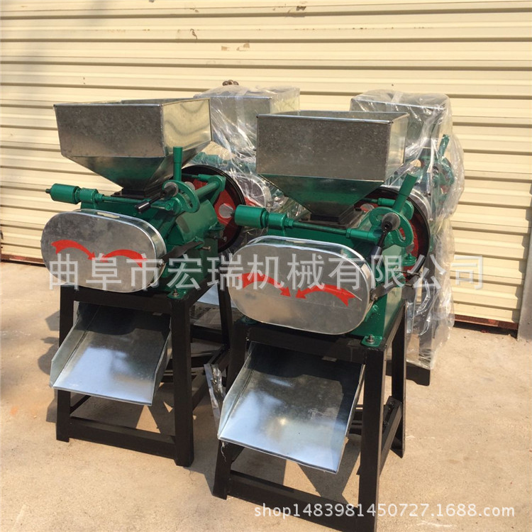 有房用碎饼破碎机价格 花生压胚机图片，高粱米粉碎机粮食加工设