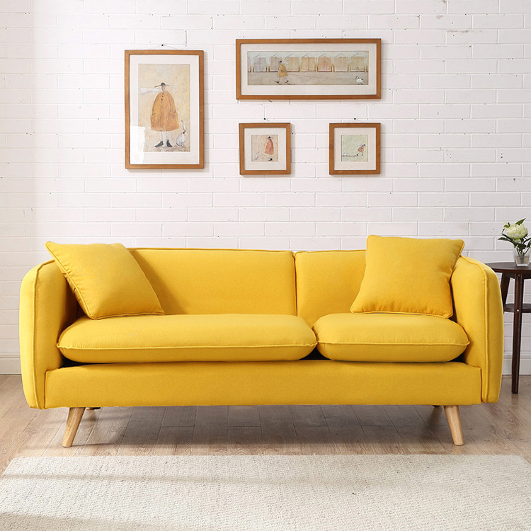 北欧简约现代布艺客厅设计师沙发日式中小户型卧室休闲布沙发组合|ms