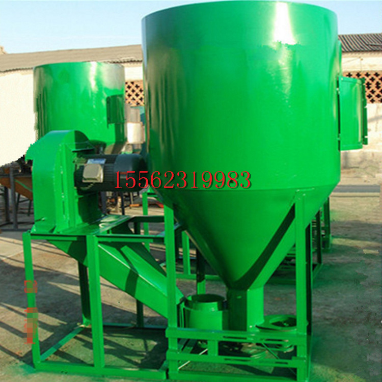 大型饲料粉碎搅拌机组 新款卧式饲料搅拌混合机批量供应