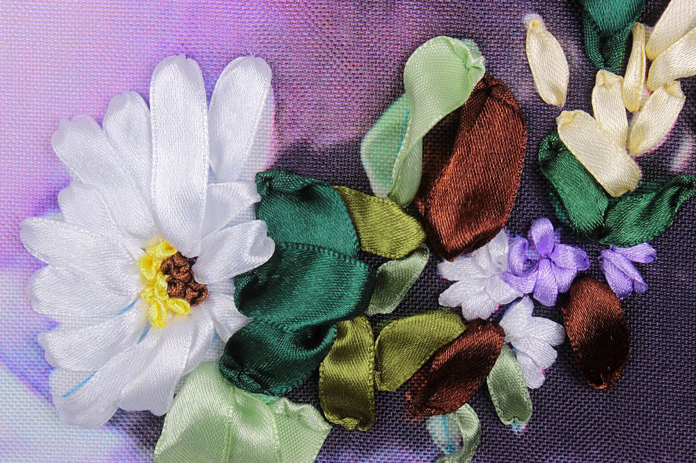 Oujin nianhua cinta bordado fábrica impresión en color directo colgando pintura primavera flores cálidas floreciendo sala de estar entrada pintura decorativa