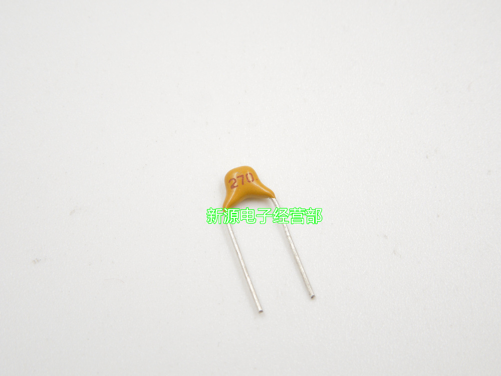 独石电容 多层瓷片电容 27PF 50V 270 27P 27PF 脚距5.08MM
