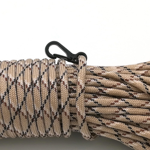Metal mini buckle spring hanging buckle quick hanging parachute rope buckle key ring hook accessories outdoor EDC tactical equipment
