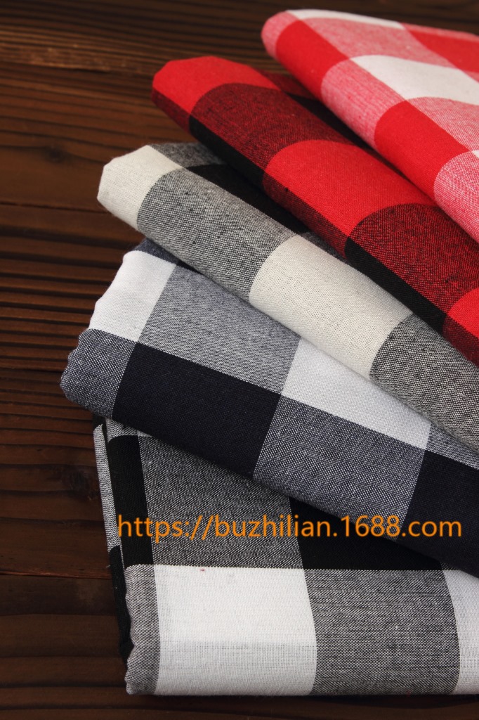 现货供应全棉21S平纹布,全棉格子布,秋冬衬衣,裤料时尚服装面料