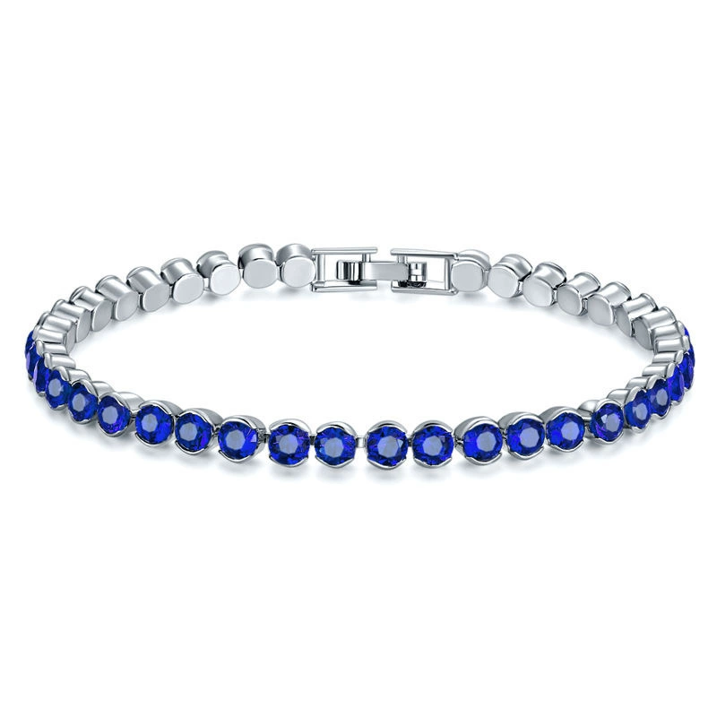 Модный аксессуар, кристал bracelet натуральный камень, европейский стиль, 4 мм, оптом