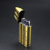 Three bullets windproof creative lighter TB903-1 novel personality bronze green fire inflatable lighter wholesale