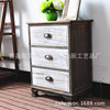 Manufacturer directly for retro wooden cabinet bedroom drawer storage cabinet fighting cabinet solid wood bedside table
