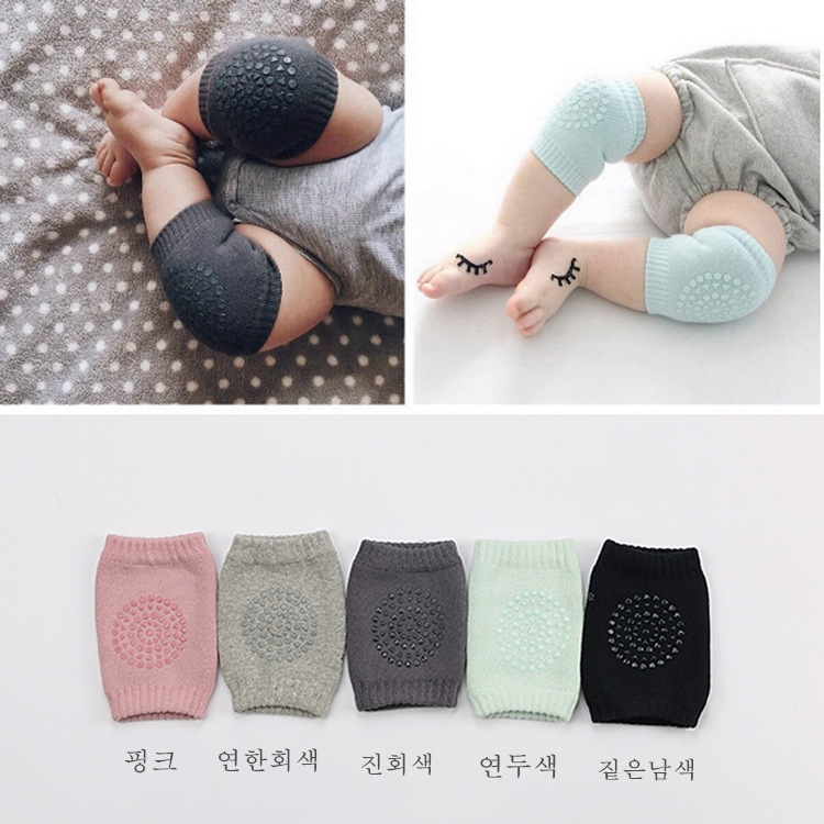 2017 new pattern Terry children Knee pads baby baby Socks crawl Toddler Dispensing non-slip Elbow motion protective clothing