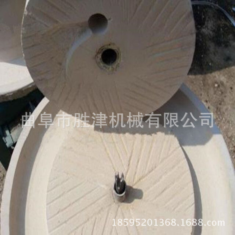 香油麻汁石磨机 汽油机带动芝麻酱机潍坊