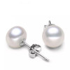 Organic copper silver earrings from pearl, wholesale