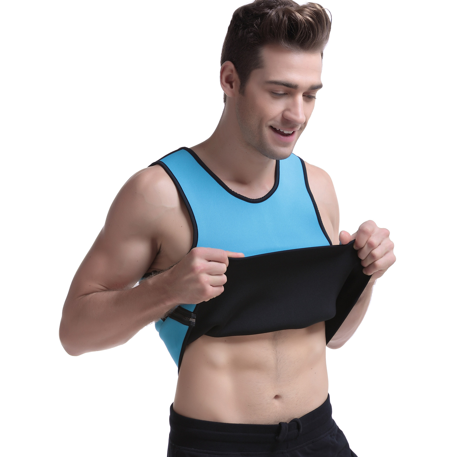 Neoprene 男士运动塑身衣氯丁橡胶运动暴汗排汗健身束身衣hot