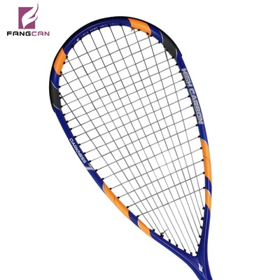 Full carbon squash racket FANGCAN Chan Fang quality goods carbon fibre major match Film sets Blue Point