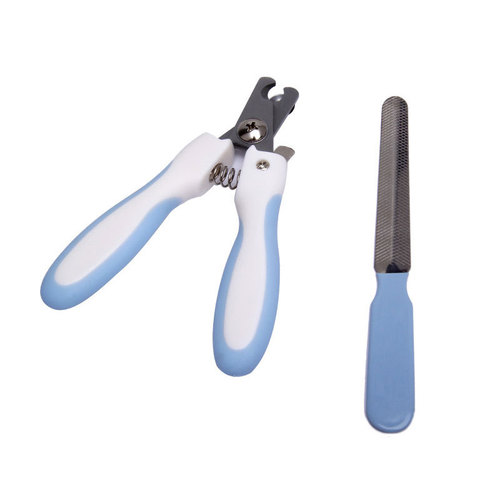 Pet nail scissors with file, dog and cat nail clippers, stainless steel nail clippers, pet scissors manicure set