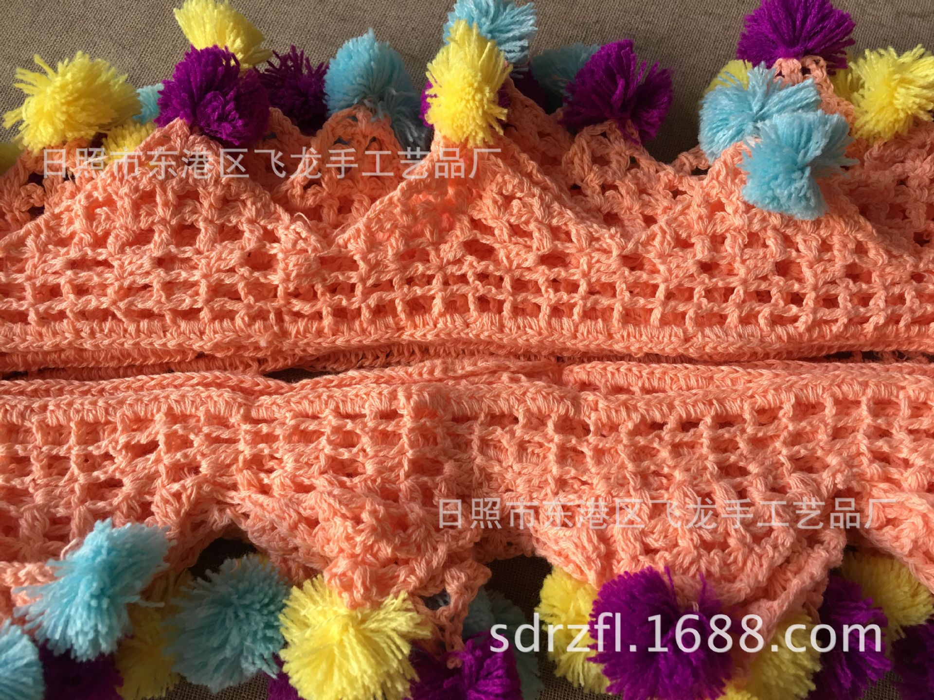 供应手钩编织花边 棉线花边织带手工花边带钩针针织编制花边