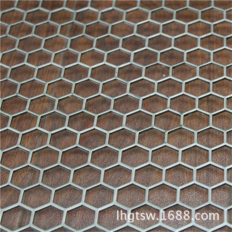 【圆孔网】厂家定制不锈钢冲孔网 金属冲孔板 六角孔板网