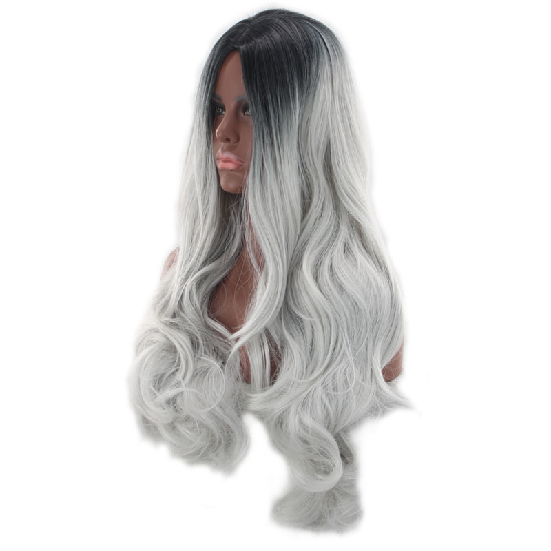 Women's Sweet Casual Carnival High Temperature Wire Centre Parting Long Curly Hair Wigs display picture 4