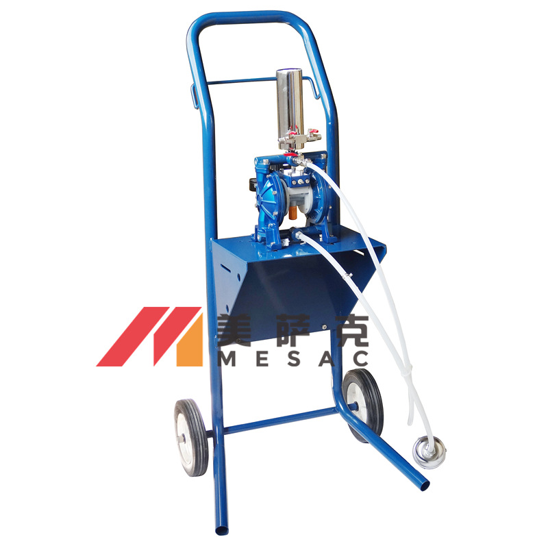 台湾宝丽RBP-1气动隔膜泵小推车供漆泵供油泵送漆 气动双隔膜泵浦