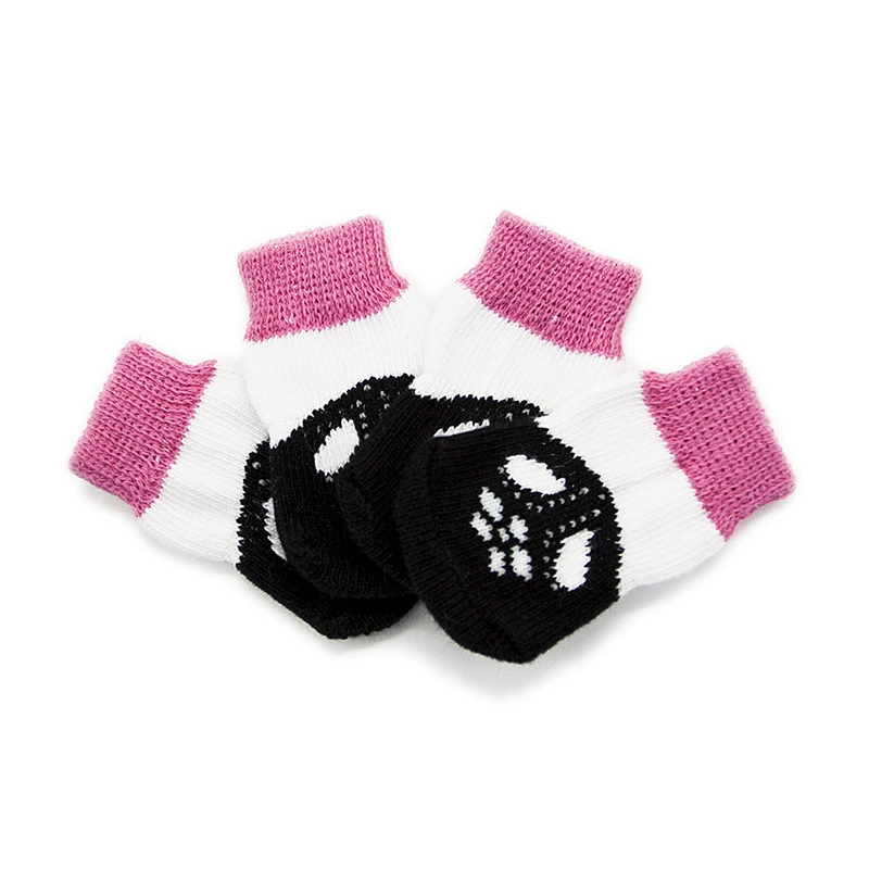Носки для собак Носки для домашних животных Нескользящие хлопковые носки Чехол для лапки собаки Тедди Собака Пудель Товары Обувь для собак Носки Чехол PS017