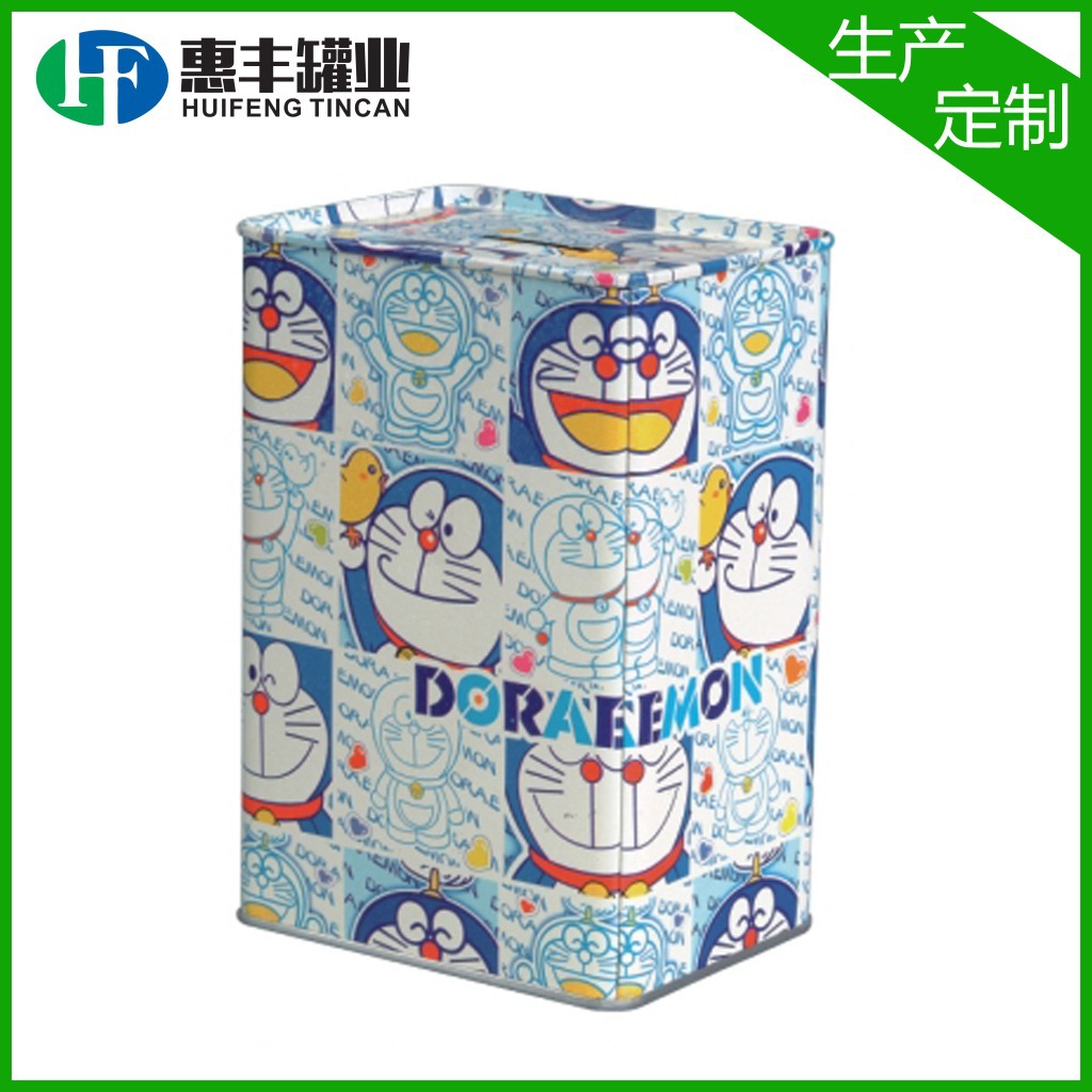 厂家生产马口铁储蓄存钱罐 卡通机器猫铁盒 礼品赠品铁罐TIN BOX