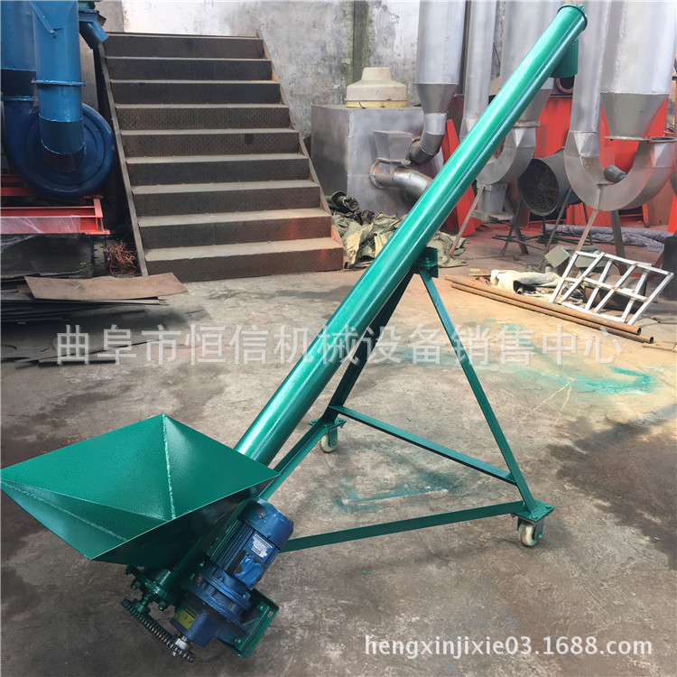 加工生产木屑木粉螺旋输送机报价 电动式饲料颗粒移动螺旋输送机